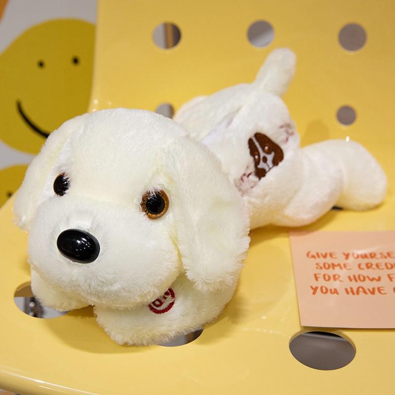 

Color luminous dog doll plush toy puppy dog doll children s company soothing doll 35cm（0.25kg）
