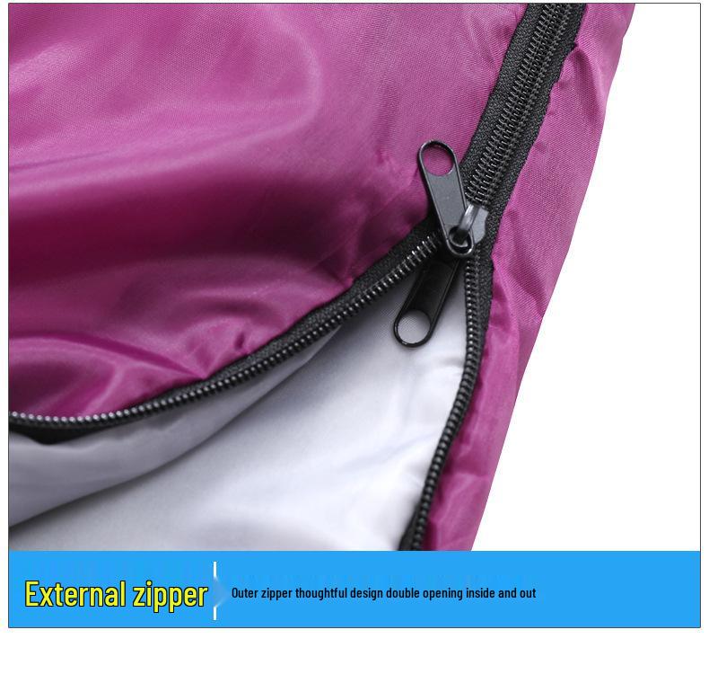 Four Seasons Thickened Insulated Sleeping Bag for Outdoor Camping and Hiking