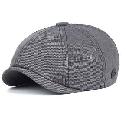 Unisex jaro podzimní pevná bavlna Newsboy kšiltovky Unisex osmihranný klobouk Ležérní barety Kšiltovka Gatsby Flat Ivy Hat Flat Caps