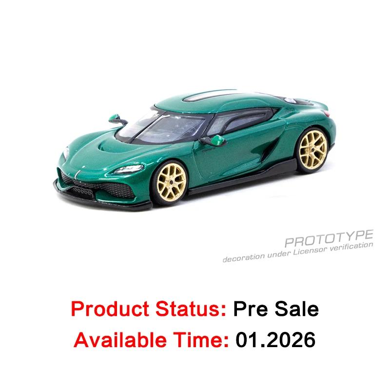

In Stock TW 1:64 Koenigsegg Gemera Green Collection Toys Diecast Car Model Tarmac Works