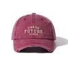 Trendy fashion hole washed old baseball cap spring and summer street versatile men's and women's green sun hat