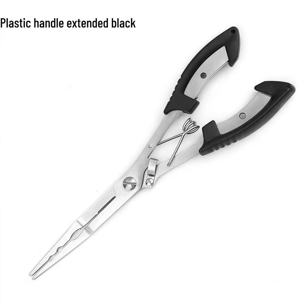 Multifunctional Stainless Steel Fishing Tool: Hook Remover, Line Scissors, Control Pliers, and Lure Pliers