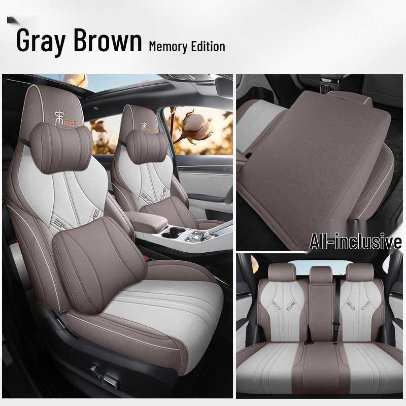 BYD Song Plus EV Seat Covers: Four-Season Linen Full Coverage Cushions