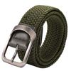 WHITE FANG Braided Elastic Belt, Colorful, Cool, Casual, One Size Fits All, Men's BT276 (Green)