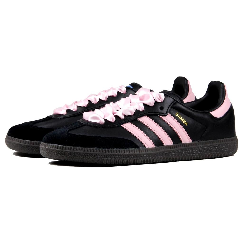 adidas Originals SAMBA OG Urban Chic Stil Y2K Rutschfest Abriebfest Niedrig geschnitten Skateboard Schuhe Unisex B75807(TeamJ-)