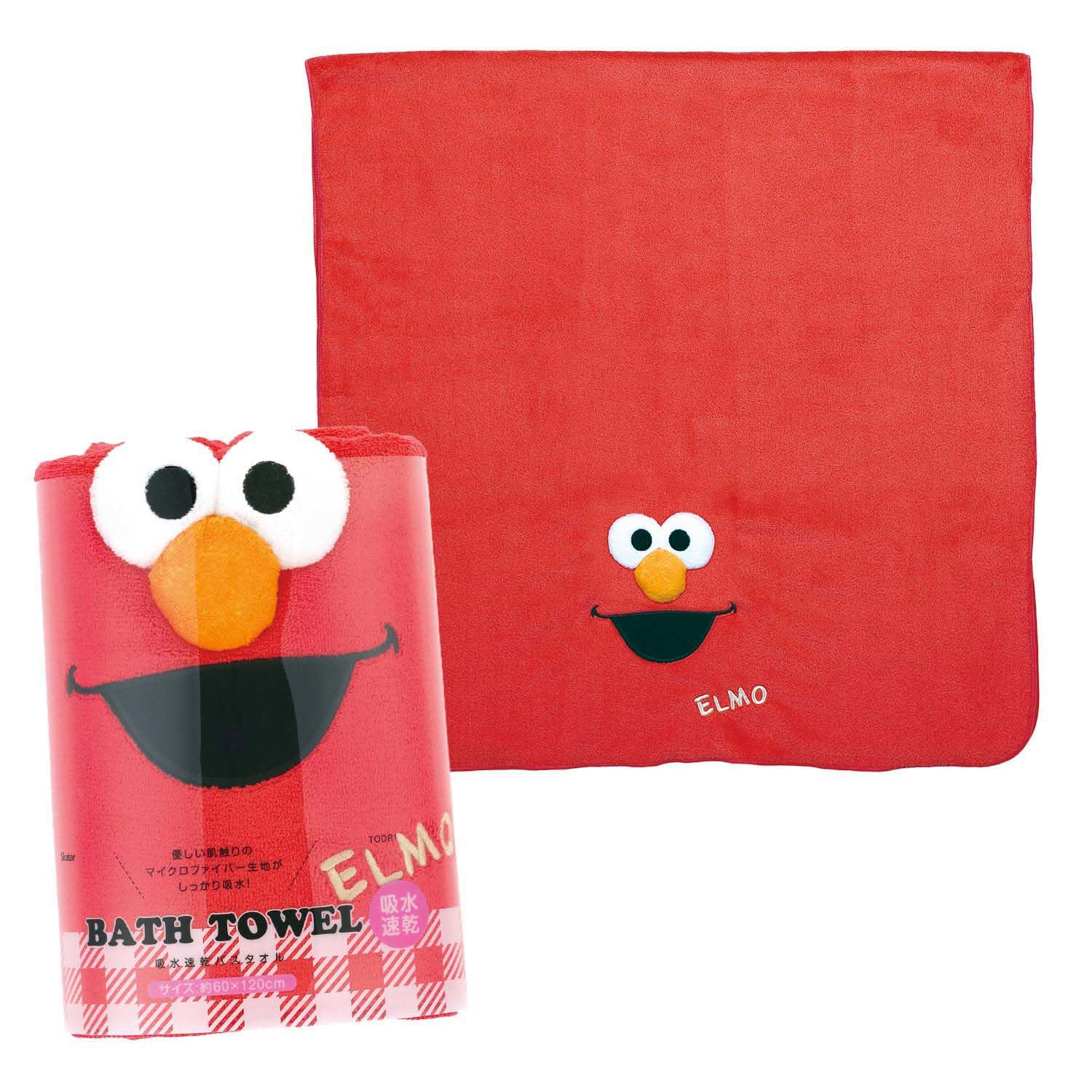 

Skater Bath Elmo and Sesame 60cm x Absorbent, Quick-Drying Towel, Street, 120cm, TODR1-A