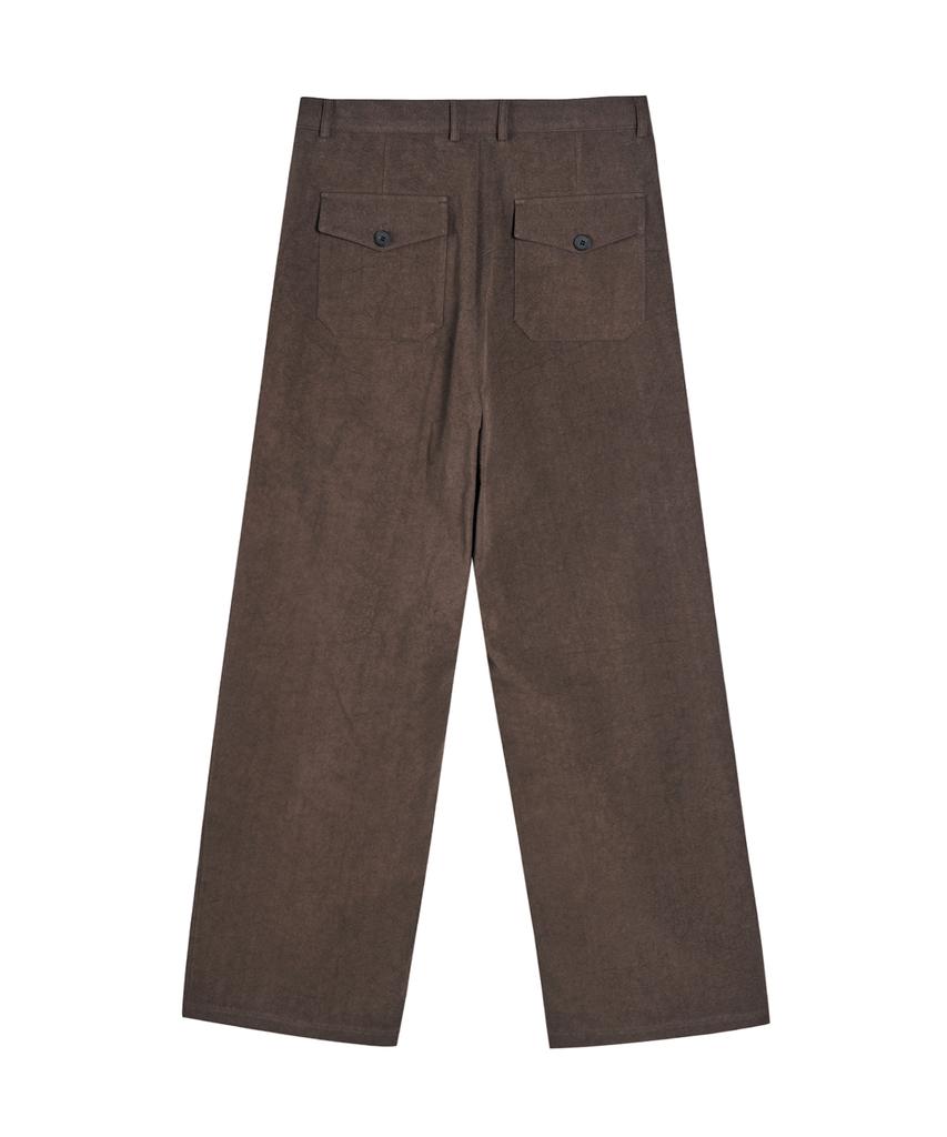 Akesi Harrison Wide Chino Pants_Washed Brown