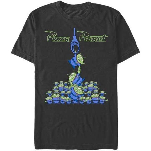 Men s Disney Pixar Toy Story Alien Pizza Planet T-Shirt The Claw - Size Small M
