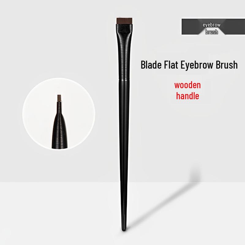 Ultrafeiner flacher abgeschrägter Eyeliner- und Augenbrauenpinsel - Professionelles Make-up-Werkzeug
