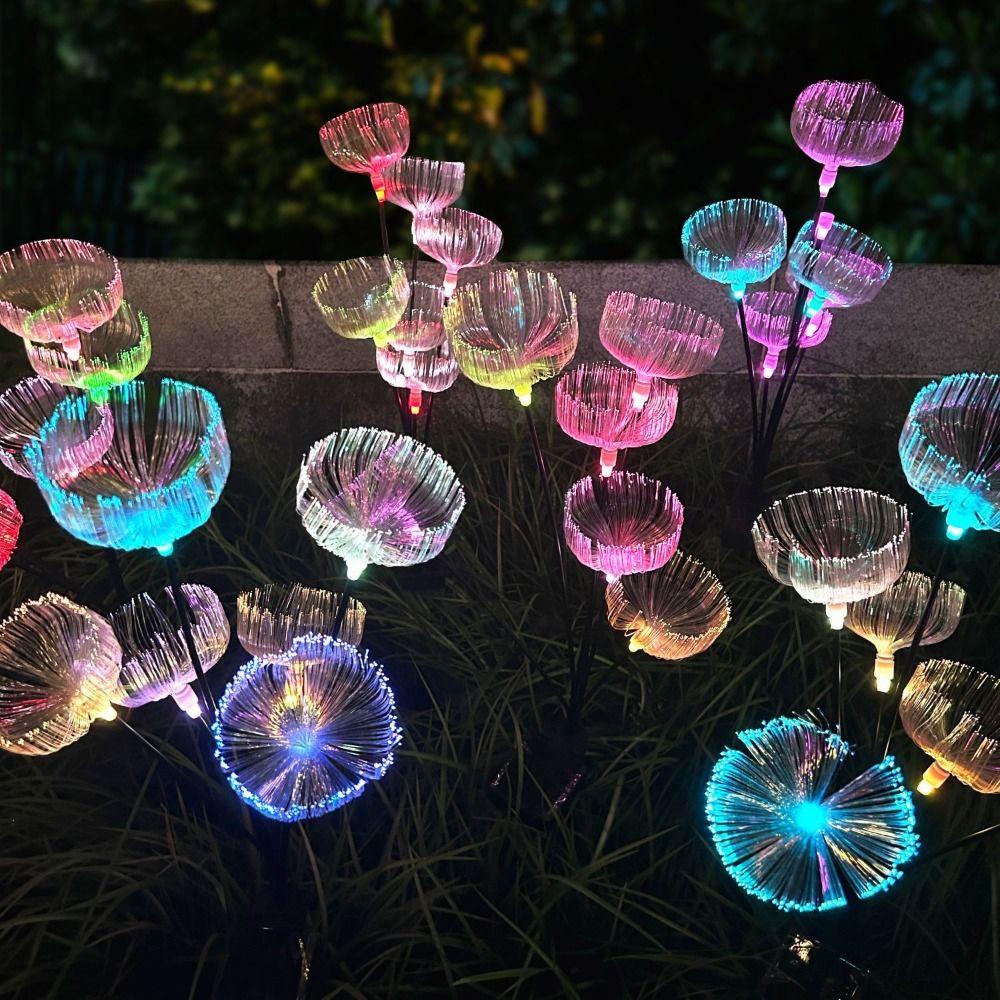Solar Powered 6 Heads Jellyfish Light Waterproof Landscape Lawn Lamp  Garden Decoration