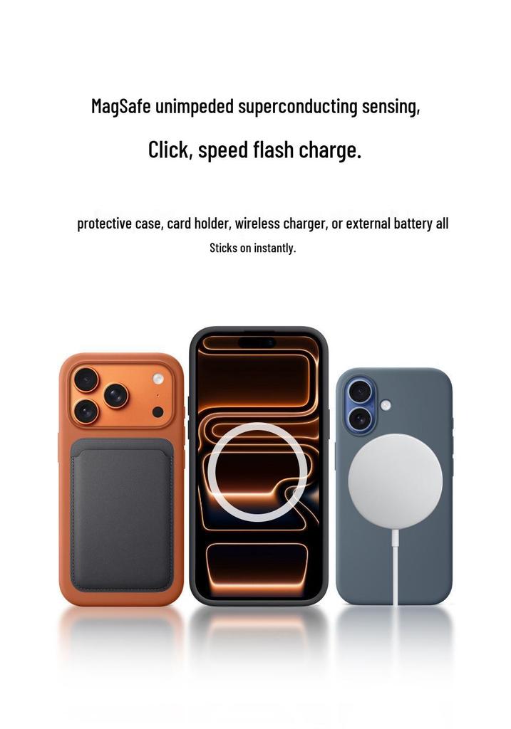 Apple 17 True Liquid Silicone Magnetic iPhone 17 Pro Max Full Coverage Camera Button Phone Case