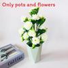 Artificial Rosa Rugosa Thunb Potted Plant For Event And Decoration Party
