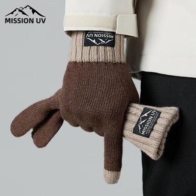 MISSION UV Wool Cycling Touchscreen Gloves