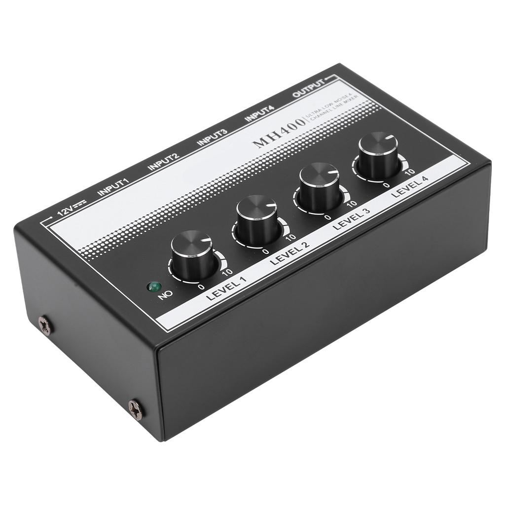 Sound Mixer 4 Kanäle Line Rauscharm Mini Kompakt für Club Bühne