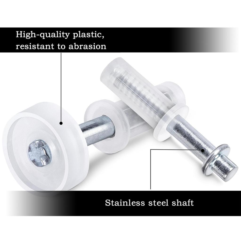 8Pcs Spring Loaded Bifold Door Hardware Kits Bifold Door Top Roller Guide Wheel And Top Pivot Door Hardware Easy To Use