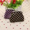 Change Purse Dots Canvas Pouch Small Purse Wallets Coin Bag Linen Coin Purse Korean Money Bag