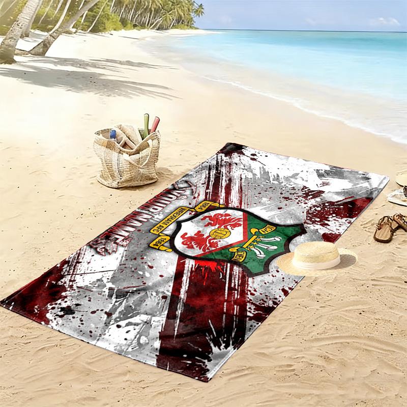 Wrexham AFC Druck Strandtuch, Großes Weiches Schnelltrocknendes Handtuch für Strand Camping Schwimmen