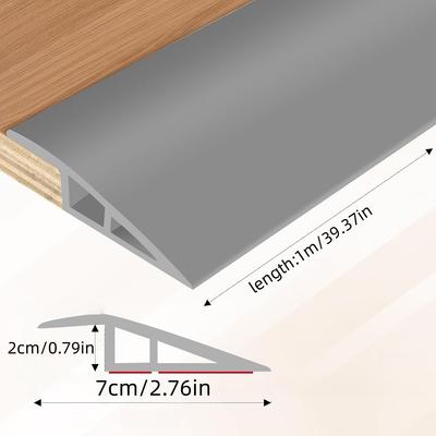 1pc 1m 7cmX2cm Floor Transition Strip PVC Door Threshold Ramp Doorway Edge Trim Flooring Edging Trim Carpet Tile Floor Threshold