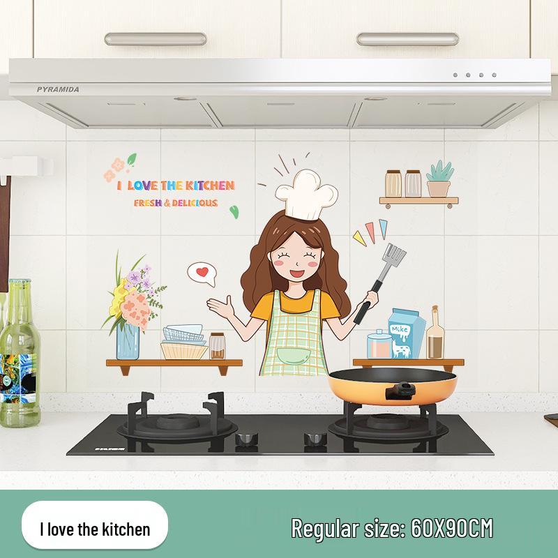 Ulepszone Odporne na Olej, Wodoodporne, Odporne na Ciepło, Ognioodporne Naklejki Kuchenne na Kuchenkę i Okap.