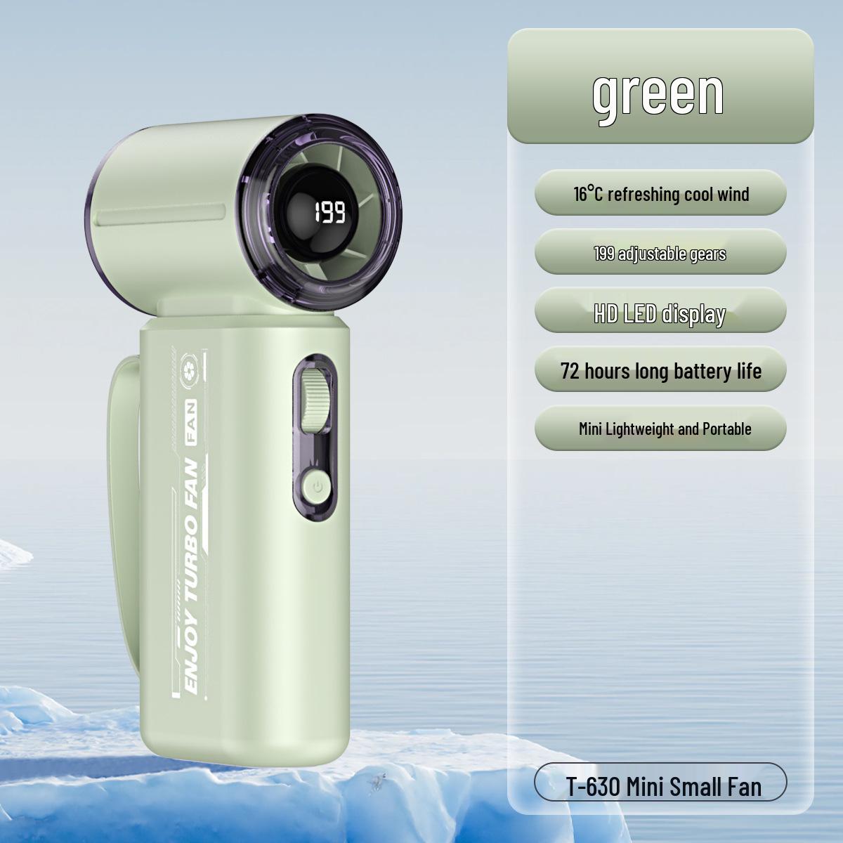 

T500 High-Speed Handheld Fan & USB Power Bank: 2-in-1 Mini Wind Cannon