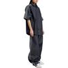 adidas Originals Polo Knopf Locker Kurzarmhemd Damenhemden Schwarz JJ3146