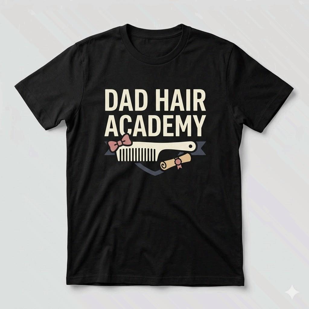 Dad Hair Academy Shirt Funny Girl Dad Father s Day Gift Tee XXXL