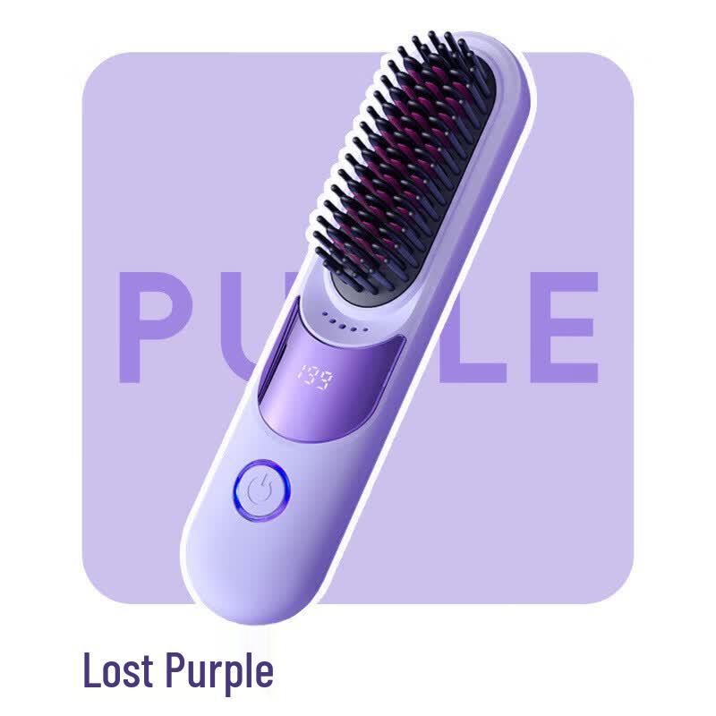 ZISIZ Portable Rechargeable Negative Ion Hair Straightening Comb