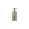 Soap Dispenser - Home ESPRIT - Creamy Silver - Polyethylene Resin - Marble - 7x7x17.5 Cm - Square Shape