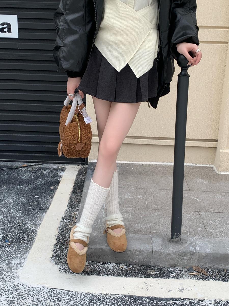 

2025 новые плюшевые утолщенные пушистые туфли с древним покрытием, нежные вечерние туфли, универсальные одинарные туфли, зимние новые теплые хлопковые туфли 39 хаки