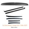 For Tesla Model Y Juniper 2025 Dashboard Trim Center Console Panel Sticker Cover Carbon Fiber ABS Decoration Car Accessories