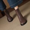 Krazing Pot Microfiber Winter Round Toe Modern Platform Size 33 Boots Size 43 Office Lady Women Fashion Ankle Boots