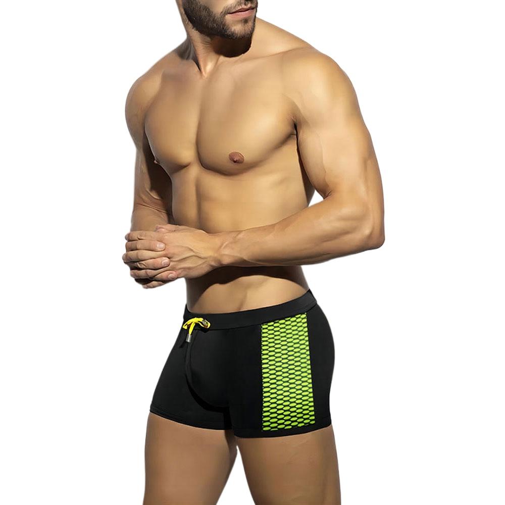 

Чоловічі труси для плавання, плавки, облягаючі сексуальні купальники, пляжний одяг, засмага, серфінг, тренажерний зал XL чорний