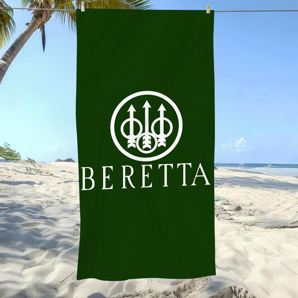 Fashion Gun Towel Soft Pool Gift For Travel Gym Shower Camping Quick Dry Sports B-Beretta Cool Large Beach Towel