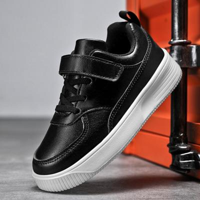Jongens Meisjes PU Leer Sneakers Klittenband Antislip Board Schoenen Antislip Waterdicht Kinder Sportschoenen voor Rennen Lopen