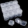 15/30pcs Mini Storage Box Jewelry Hardware Beads Earring Necklace Earplugs Transparent Display Box Store Home Storage Tool XJM