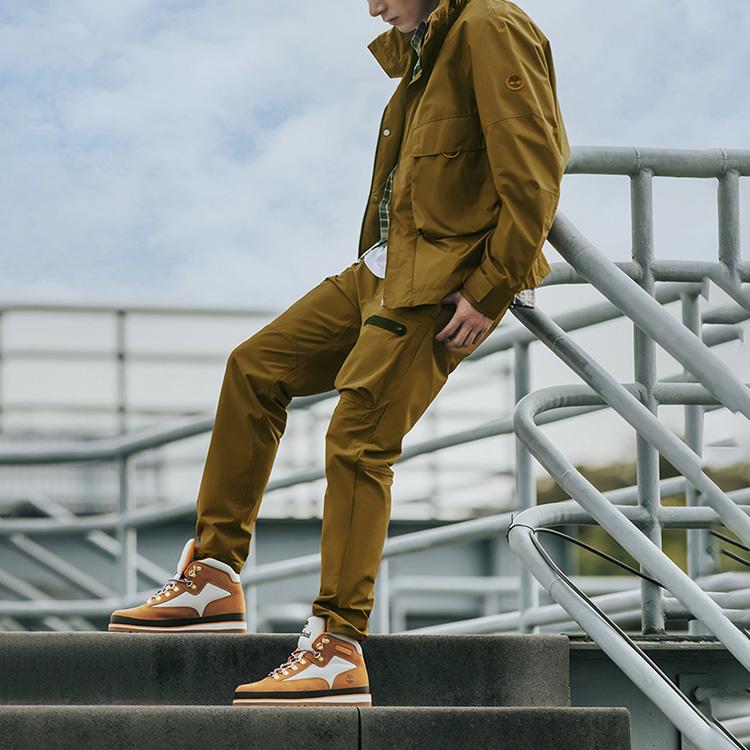 Timberland Solid Color Packable Hooded Outdoor Hiking Waterproof Windbreaker Men Outerwear A24YY-834