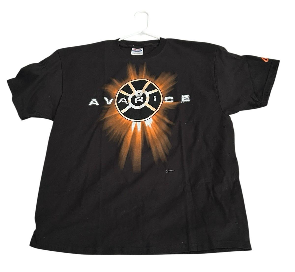 Green Lantern Corps Orange Symbol Avarice Shirt Adult XL Black Graffiti New Unisex T-Shirt XXXL