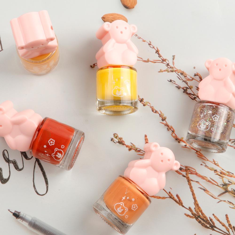 Water-based Cute No-bake Long-lasting Non-peelable Quick-drying Nude Color Odor-free Nail Polish