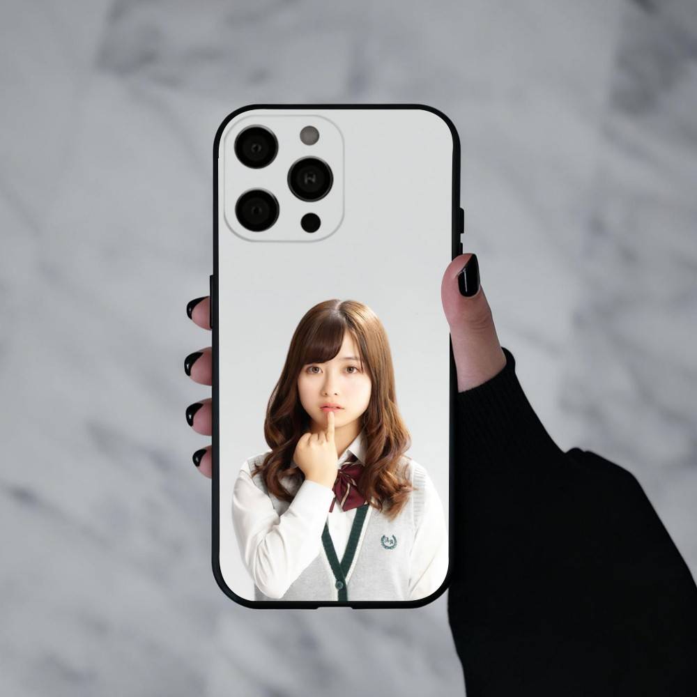 CUTE Actress Kanna Hashimoto Phone Case For iPhone 17pro,16,15,14,13,12,11 Plus,Pro Max,XS,Soft Silicone Black Cover iPhone15pro