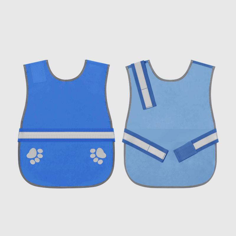 Pet Reflective Safety Vest Fluorescent Dog Clothes Dog Paw Night Wear Puppy Vest Night Wear