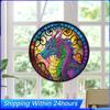 Flower Bird Theme 2D/Flat DIY Diamond Art Pendant Special Shape Double Sided Print Single Side Drill Home Wall Decoration Crafts