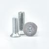 White Zinc Plated Cross Recessed Countersunk Head Screws & Bolts, Machine Thread, M3-M12