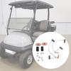 Electric Golf Cart Motor Brush Replacement Kit 1017946 for ClubCar 3.2 36V 48V, 2 Brush Assemblies with Threaded Terminal Leads & Install Hardware for