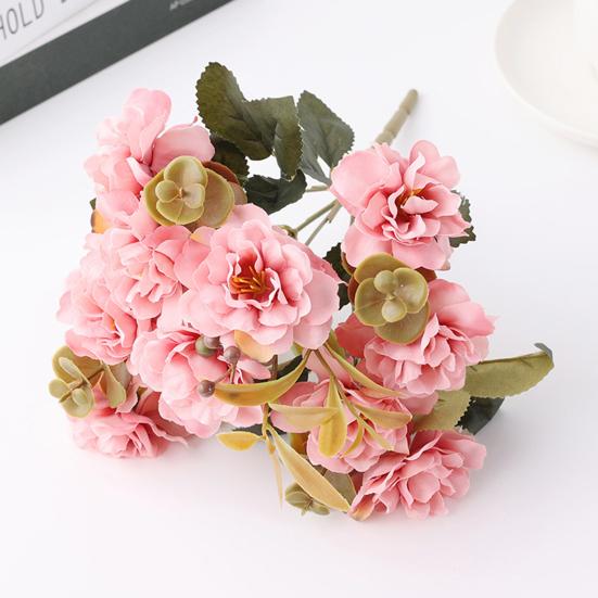 1 Bunch Artificial Flower Vivid Appearance Simulation Cherry Blossoms Wedding Arrangement Decor