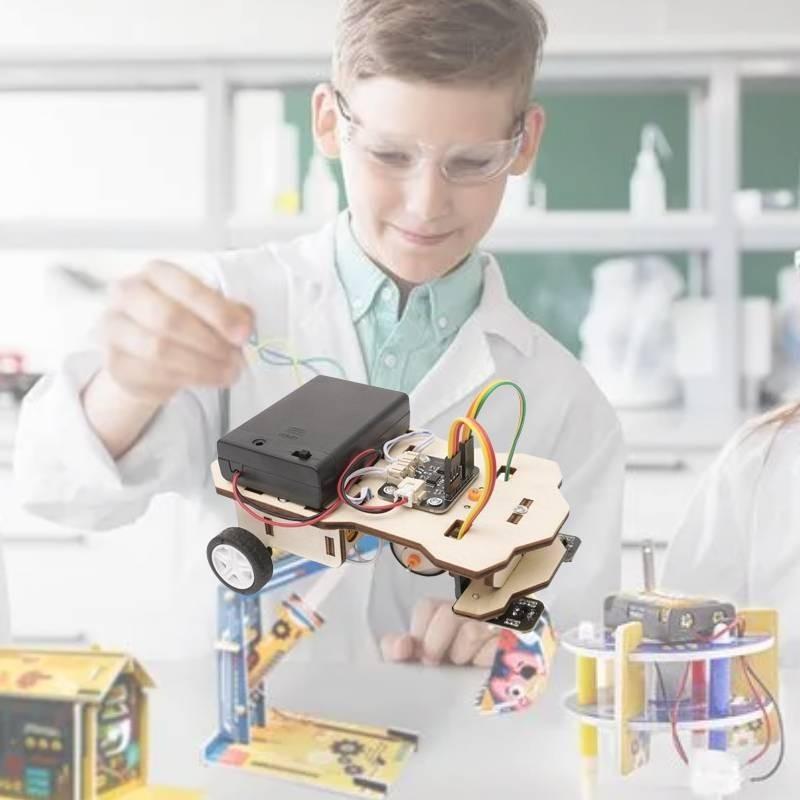 Kids Diy Tracing Car Educational Wooden Toy Set For Stem Science Learning Material