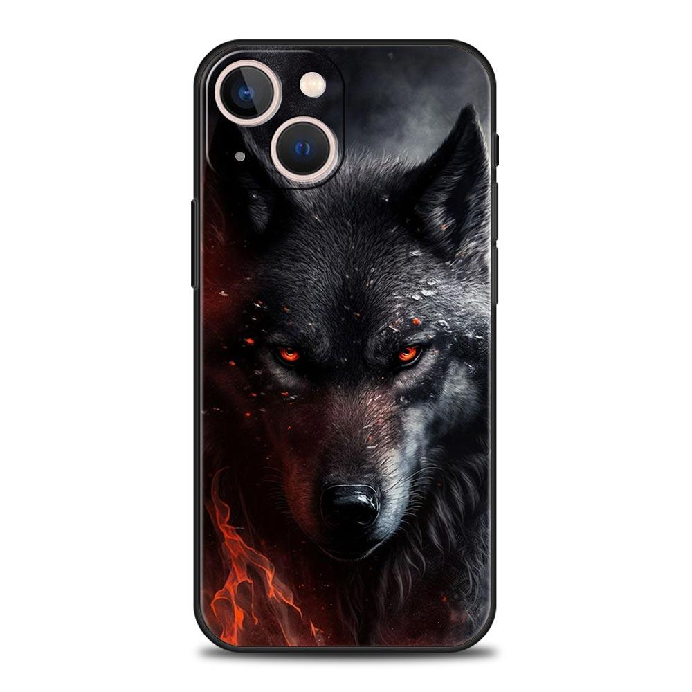 

The Wolf Phone Case For iPhone 17 16E 15 16 14 13 12 11 Pro Max 7 8 Plus Soft TPU Back Cover iPhone 12Pro Max