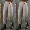 Ultra-lightweight Down Pants Women's High-end Loose Outer Wear Winter Thickened High-waist Straight Cotton Pants