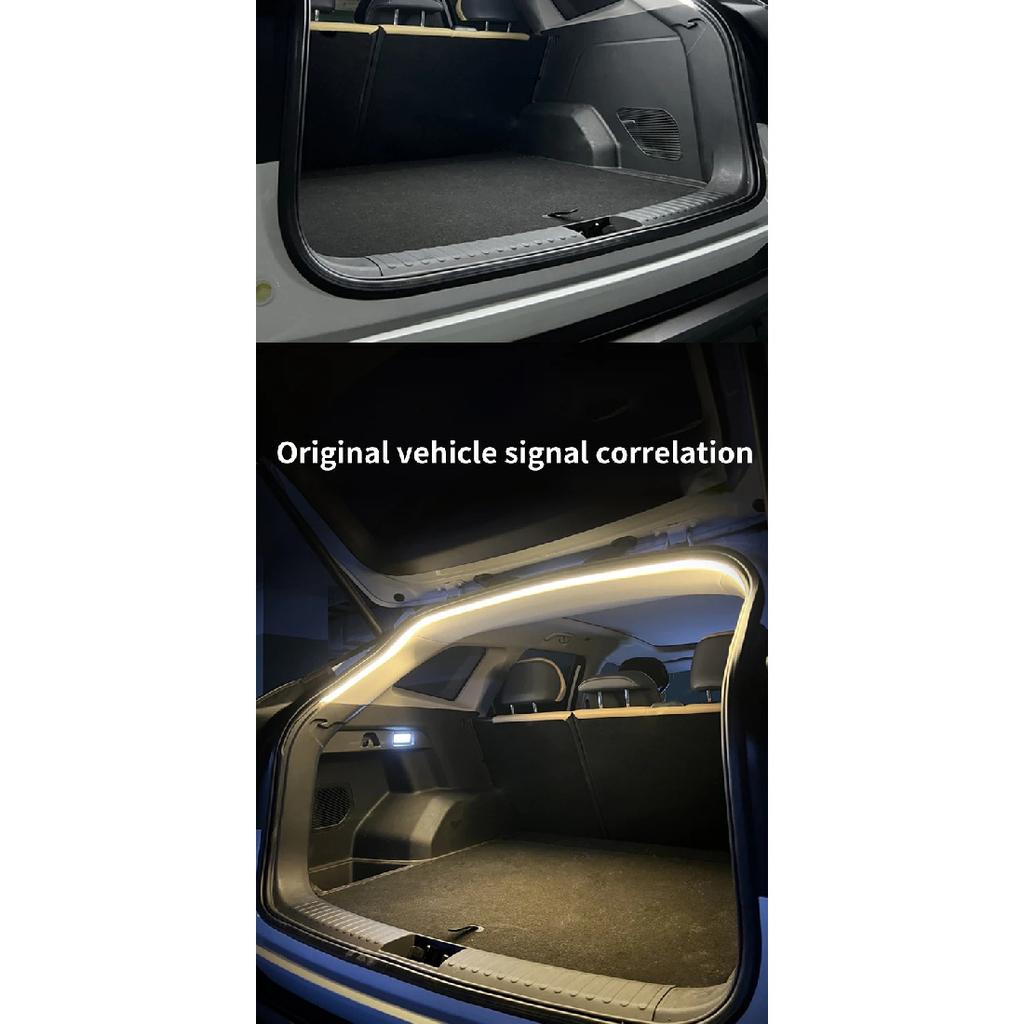 Car High Brightness Trunk Lighting Ambient Light Interior Decoration LED Wiring Free Automatic Sensing Tailgate Light Strip