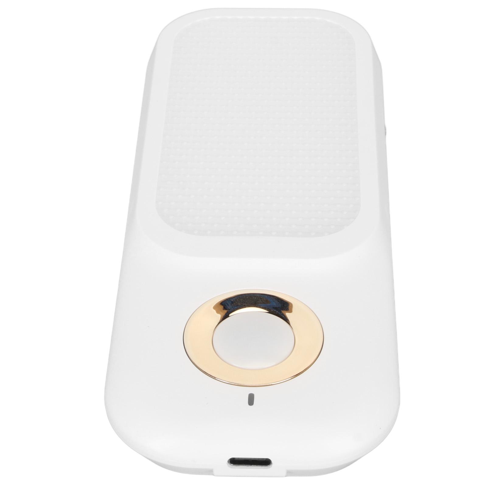 

LED Sensor Wall Light 3 Colors Wireless Motion Detector Night Light Gold Ring 100‑240V US Plug