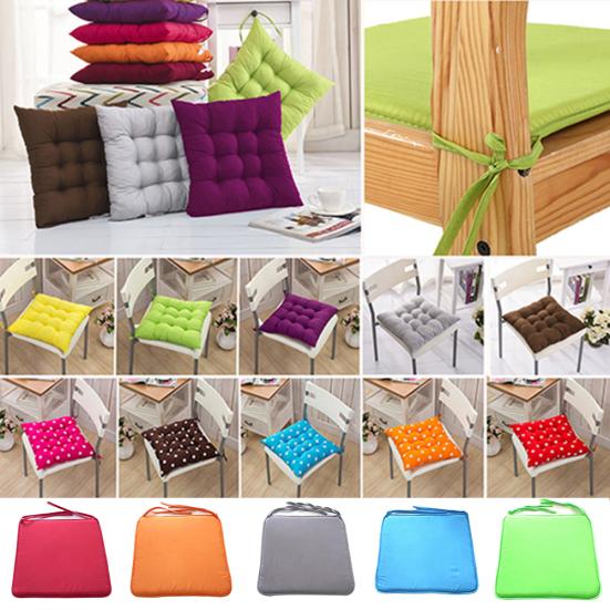 Tie On Seat Pad Warm Chair Cushion Pads for Dining Room Garden